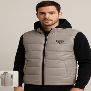 Prada Greyline Puffer Vest