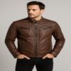 Armani Exchange Classic Biker Leather Jacket