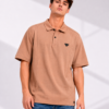 Men's Tonal Jacquard Panel Armani Polo Shirt
